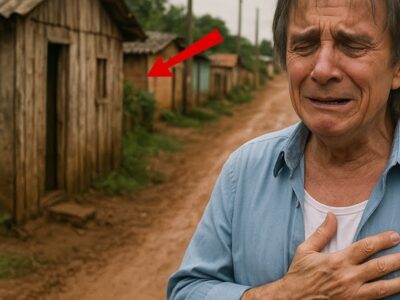 ROBERTO CARLOS SEGUE sua FAXINEIRA até sua casa..E o que ele VÊ o faz CHORAR MUITO