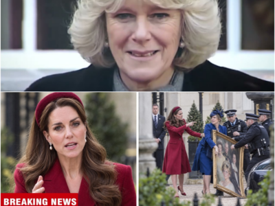 Catherine apanhou a filha de Camilla a retirar discretamente um retrato da sua galeria — que tinha a imagem de Diana. -H